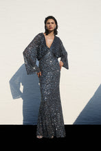 Load image into Gallery viewer, Sequined Maxi Dress With Sleeves
